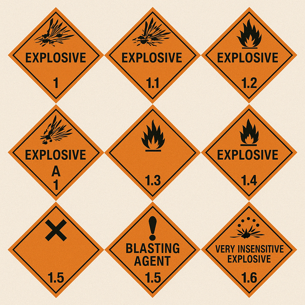 IMDG Class 1 Stickers